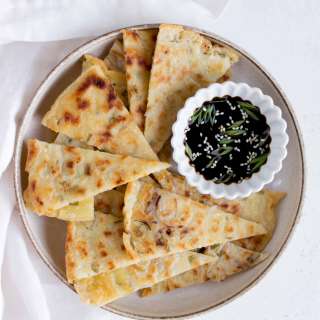 Green Onion and Shallot Sourdough Discard Pancakes