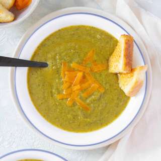 Instant Pot Broccolini Broccoli Cheddar Soup