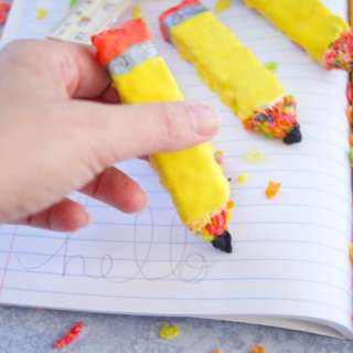 Pencil Shaped Cereal Treats