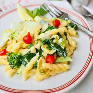 Gemelli Garlic Lemon Pasta Recipe (One Pot)