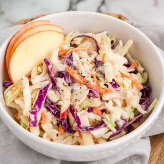Easy Creamy Apple Coleslaw Recipe