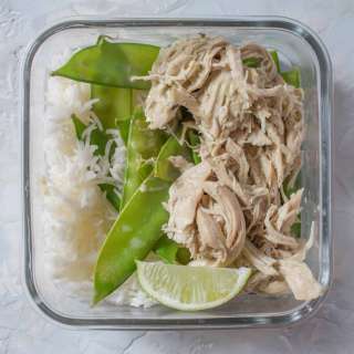 Instant Pot Coconut Thai Curry Chicken Meal Prep