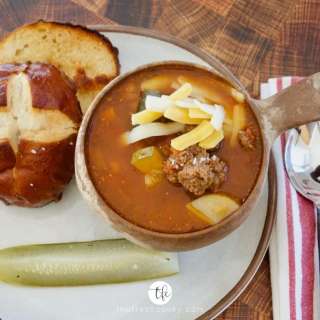 The Best Cheeseburger Soup