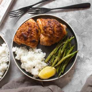 Chicken Thighs in Peanut Sauce with Green Beans