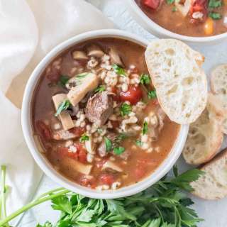 Instant Pot Beef and Barley Soup