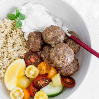Greek Meatball Bowls