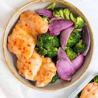 Sheet Pan Sweet Chili Chicken Thighs and Vegetables