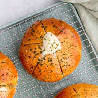 Korean Cream Cheese Garlic Bread