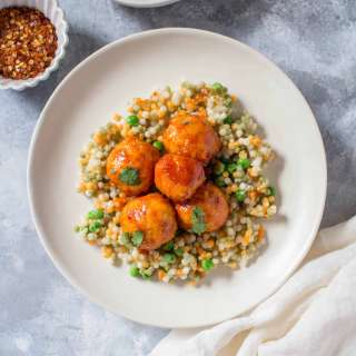 Tteokbokki Inspired Korean Meatballs