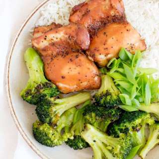 Sheet Pan Black Pepper Soy Chicken with Broccoli