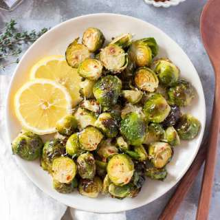 Lemon Parmesan Brussels Sprouts