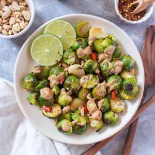 Peanut Thai Chili Brussels Sprouts