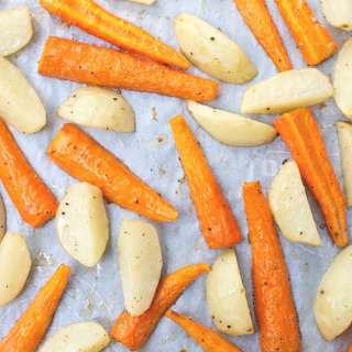 Oven Roasted Potatoes and Carrots