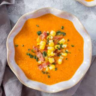 Roasted Corn and Tomato Soup