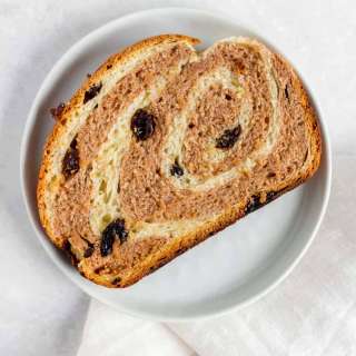 Cinnamon Swirl Milk Bread with Raisins