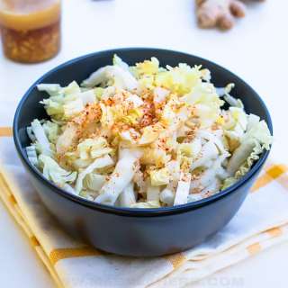 Asian Ginger Dressing with Napa Cabbage Recipe
