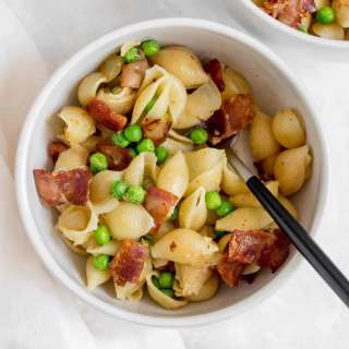 Pasta with Peas and Bacon