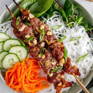 Bun Thit Nuong (Vietnamese Grilled Pork & Rice Noodles)
