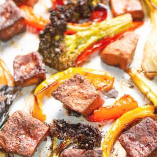 Baked Tofu with Vegetables (Sheet Pan) Recipe