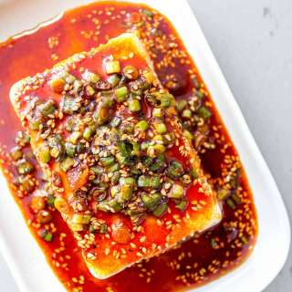 Silken Tofu with Soy Sesame Sauce