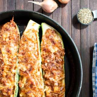 Easy Zucchini Boats Recipe [Vegetarian]