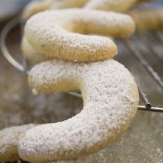 Walnut Crescent Cookies
