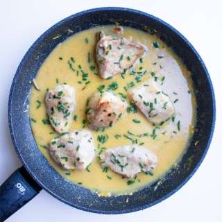Pork Medallions with Lemon Wine Sauce Recipe