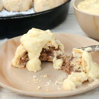 Buchteln with Hazelnut Filling
