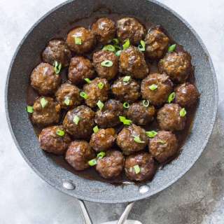 Hoisin Sriracha Glazed Meatballs