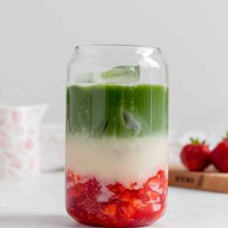 Strawberry Matcha Latte