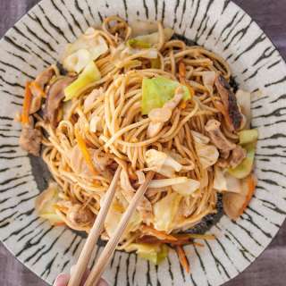 Chicken Yakisoba Noodles Recipe