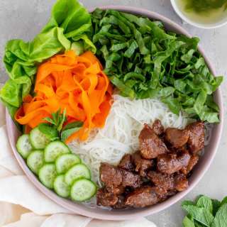 Vermicelli Noodle Salad with Lemongrass Pork