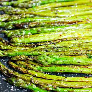 Pan Sauteed Asparagus with Balsamic Vinegar