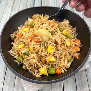 Fried Rice with Frozen Vegetables Recipe
