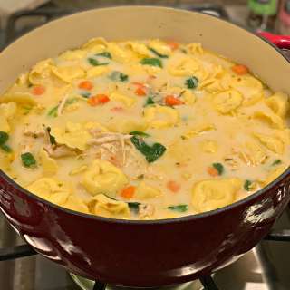Creamy Chicken Tortellini Soup