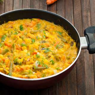 Creamy Mixed Vegetable Korma with Yogurt Recipe