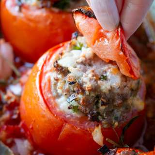 Meat Stuffed Tomatoes Recipe