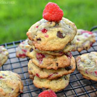 Raspberry Chocolate Chip Cookies