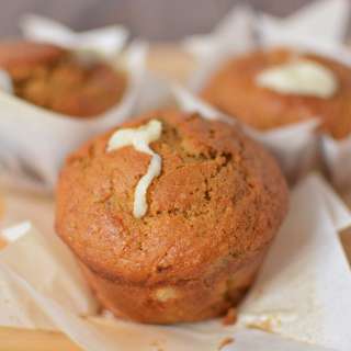 Carrot Cake Muffins with Cream Cheese Filling