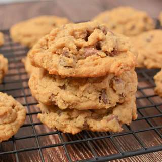 BEST EVER Peanut Butter Oatmeal Chocolate Chip Cookies