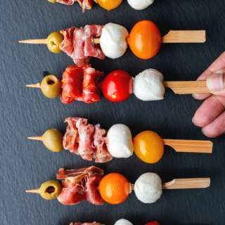 Italian Party Charcuterie Skewer Bites