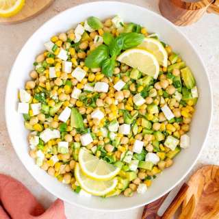Chickpea Corn Avocado Salad