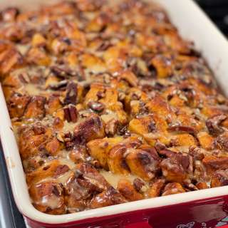 Pumpkin Cinnamon Roll Bake