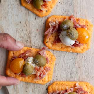 Mediterranean Cracker Party Appetizer