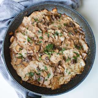 Skillet Mushroom Veal Marsala Recipe