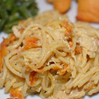 Cheesy Chicken Spaghetti Casserole Recipe