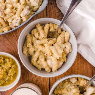 Easy Salsa Verde Chicken Pasta