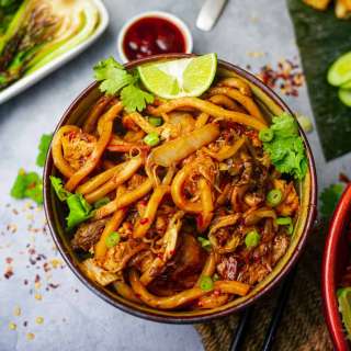 Bami Goreng (30-minute thick Indonesian noodles)