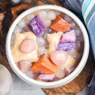 Malaysian Bubur Cha Cha (Taro, Sweet Potato and Coconut Milk Dessert)