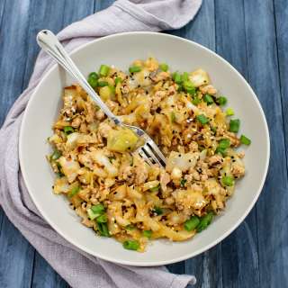 Cabbage Ground Chicken Stir Fry